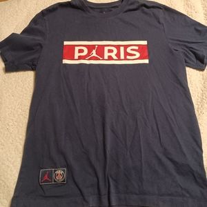 Air Jordan, Paris Saint Germain Blue PARIS T-shirt
